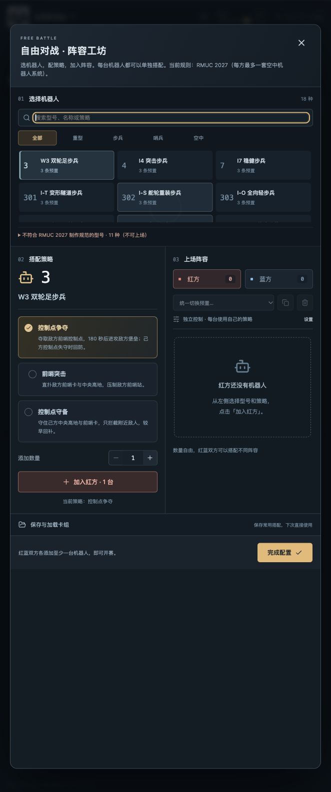 2027 自由对战的型号、战术与两方卡组